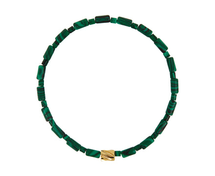 Luis Morais Drill Bead and Malachite Beaded Bracelet