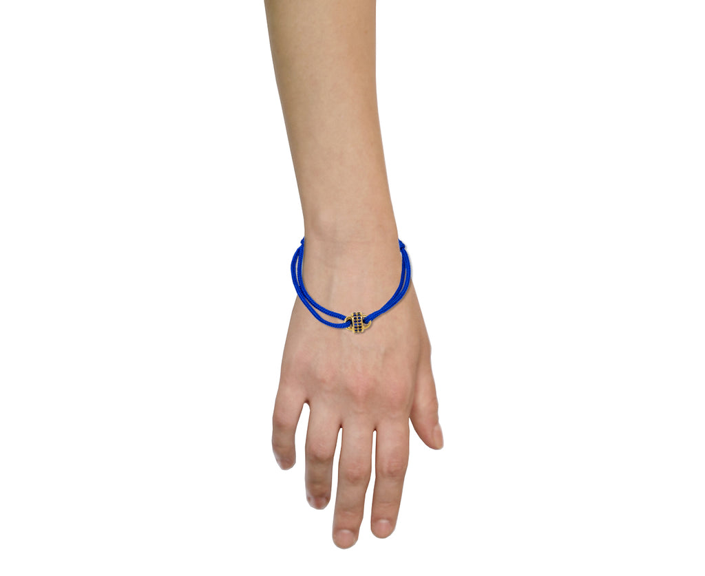 Luis Morais Sapphire Padlock Charm Bracelet - profile