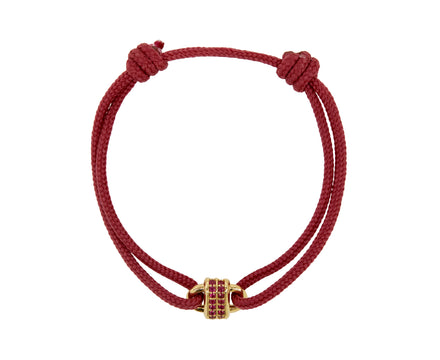 Luis Morais Ruby Padlock Charm Bracelet