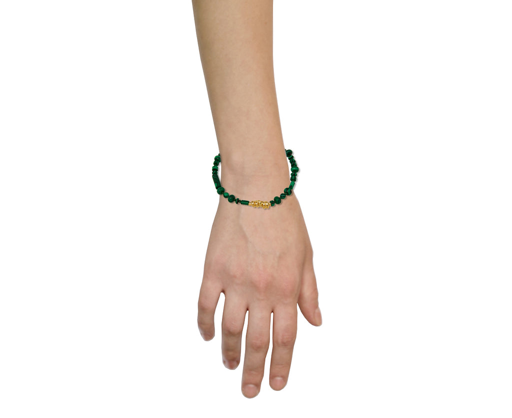 Luis Morais Malachite Beaded Bracelet - Profile