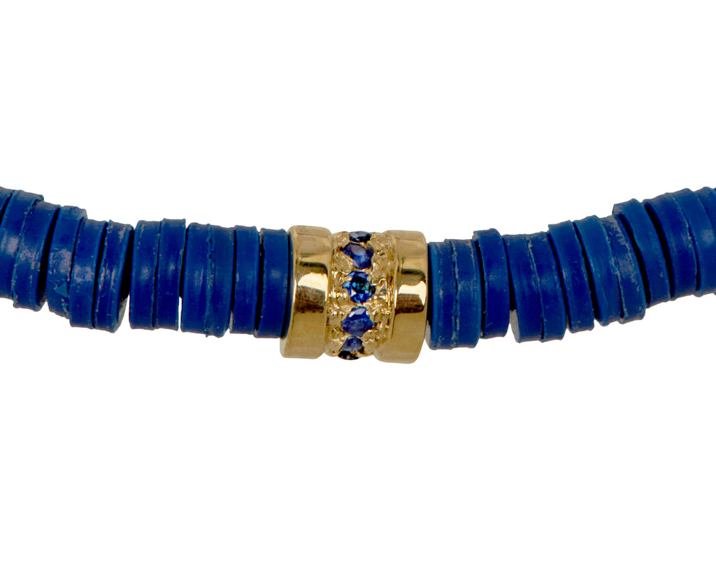 Luis Morais Vinyl Beaded Bracelet - Closeup