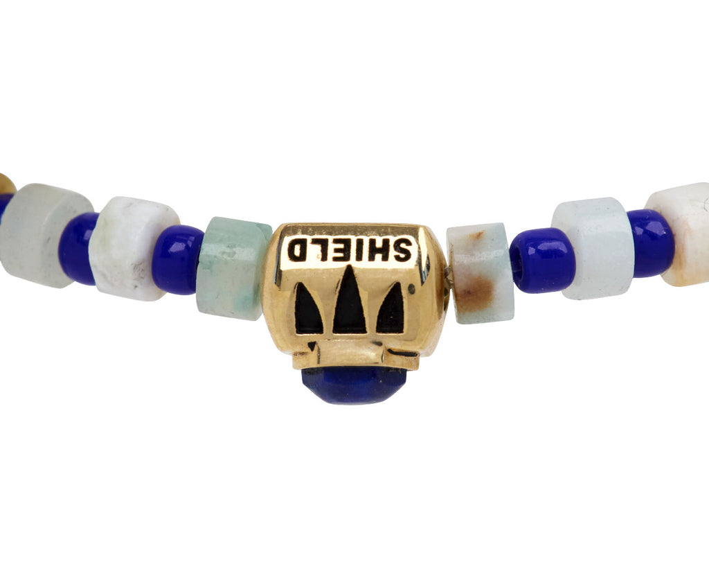 Luis Morais Lapis Lash Beaded Bracelet - Closeup Two Ingot 
