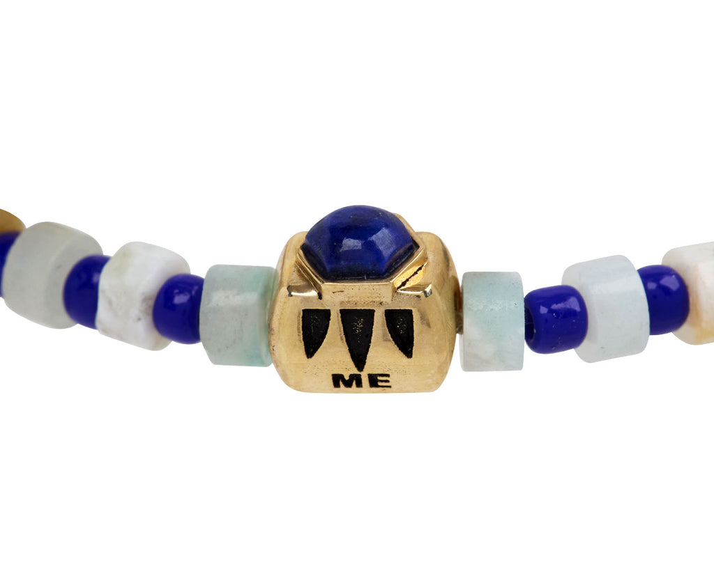 Luis Morais Lapis Lash Beaded Bracelet - Closeup Three Ingot
