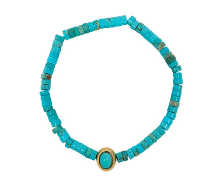 Luis Morais Turquoise Beaded Bracelet