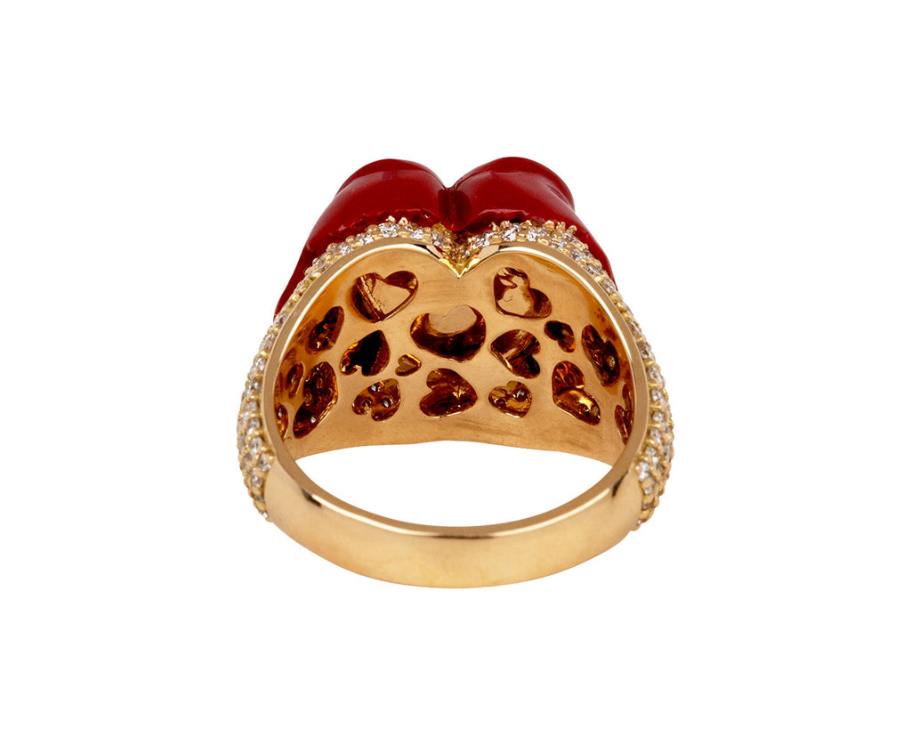 Red Sweet Love Diamond Ring