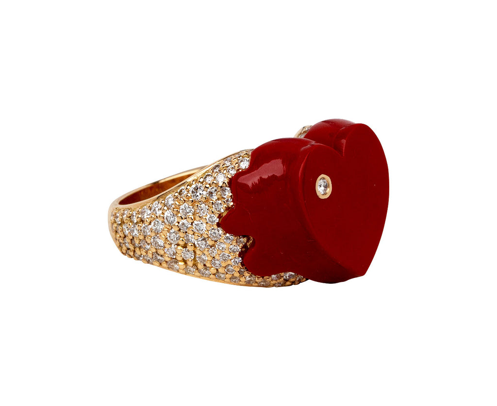 Red Sweet Love Diamond Ring