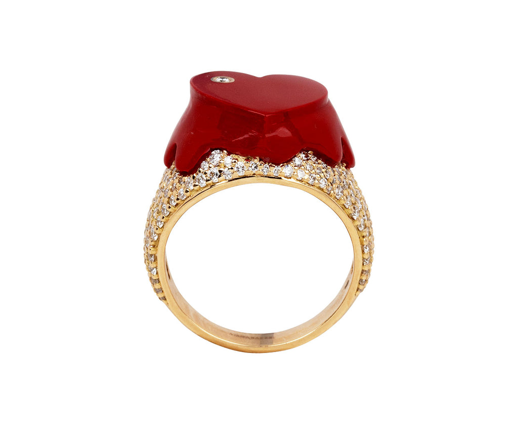Red Sweet Love Diamond Ring