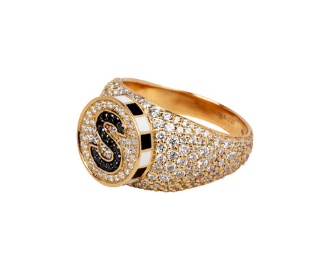 Signet Dreams Diamond Letter Ring