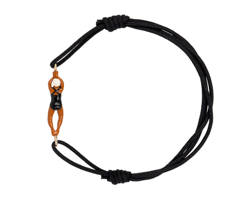 Nadadora Completo Black Cord Bracelet