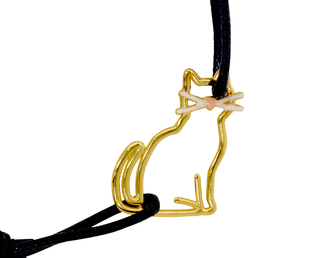 Aliita Cat Charm Bracelet - Closeup