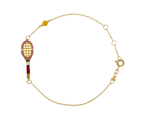 Aliita Tennis Racket and Ball Bracelet