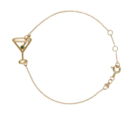 Aliita Martini with Emerald Olive Bracelet