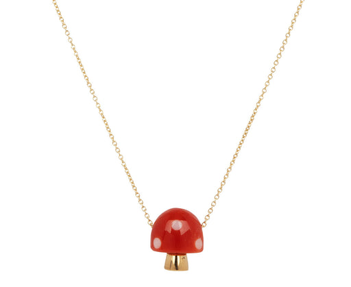Red and White L'Amanita Necklace