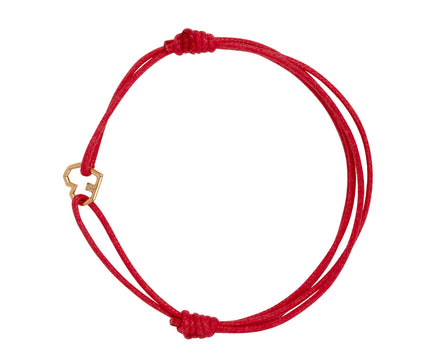 Mini Corazon Brillante Cord Bracelet