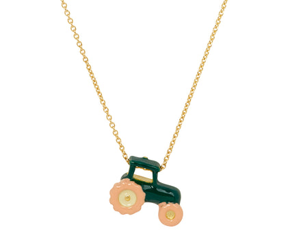 Aliita Tractor Pendant Necklace