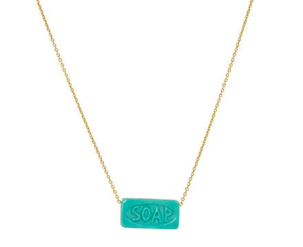 Aliita Turquoise Soap Pendant Necklace