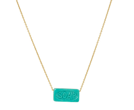 Aliita Turquoise Soap Pendant Necklace