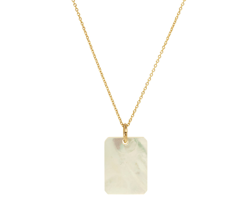 Aliita Mother-of-Pearl Little House Pendant Necklace - Back View