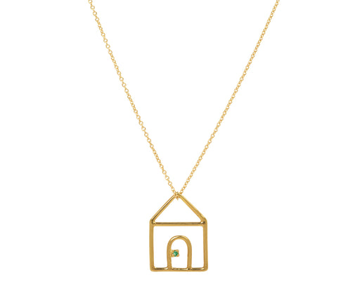 Aliita Little House Emerald Necklace