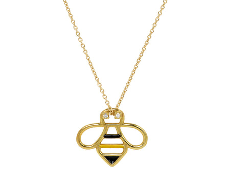 Aliita Brilliant Bee Pendant Necklace