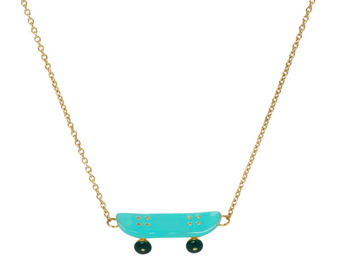 Aliita Skateboard Pendant Necklace