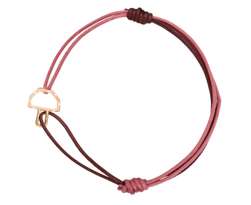Pink Mushroom Cord Bracelet