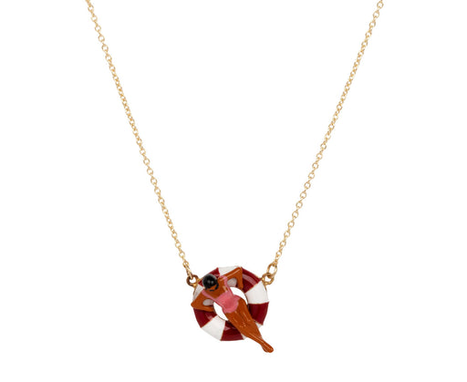 Flotadora Burgundy Necklace