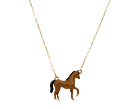 Aliita Brown Horse Necklace