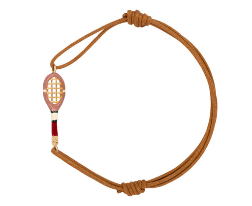 Pink Tennis Racket Cord Bracelet