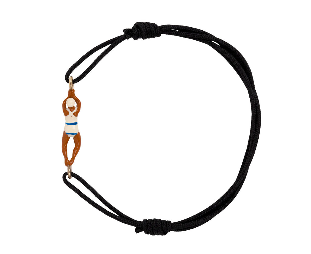 Nadadora Blue Rayada Cord Bracelet