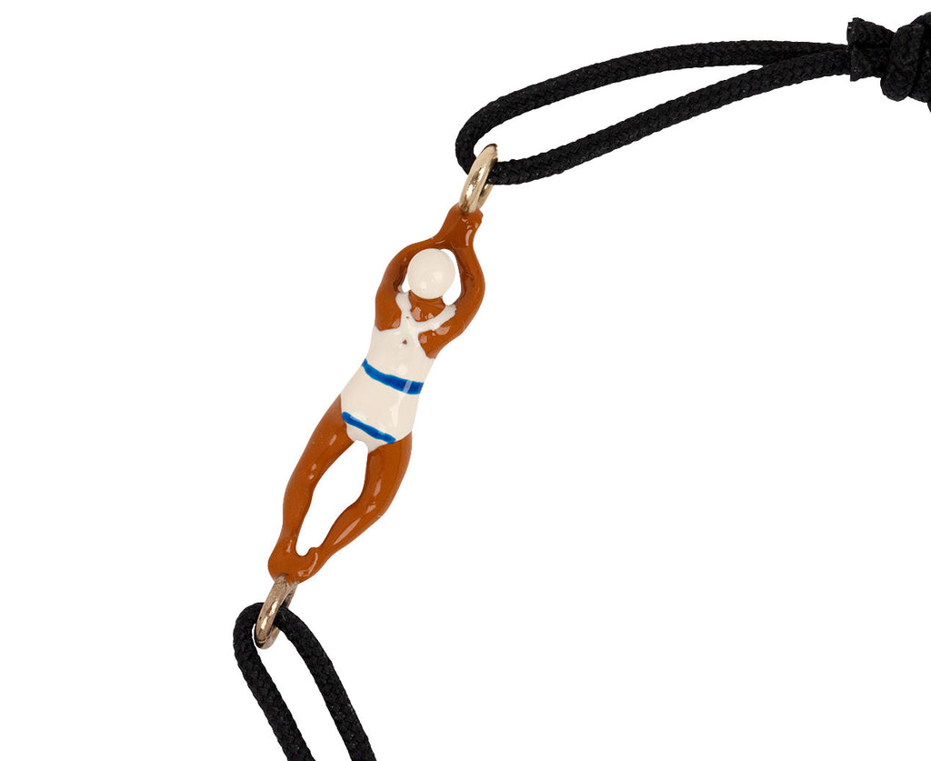Nadadora Blue Rayada Cord Bracelet