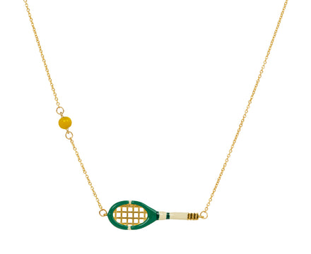 Aliita Green Tennis Pendant Necklace