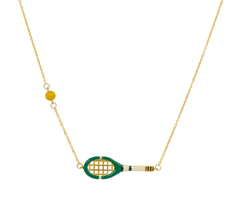 Aliita Green Tennis Pendant Necklace