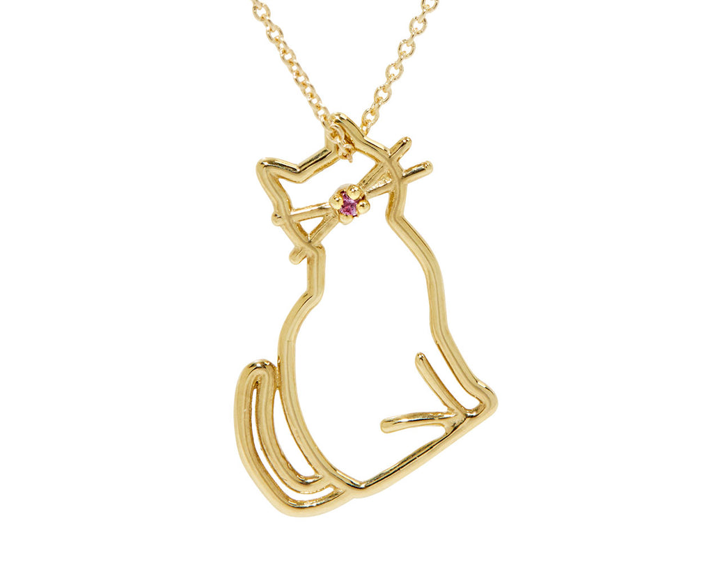 Aliita Miau Cat Pendant Necklace - Closeup