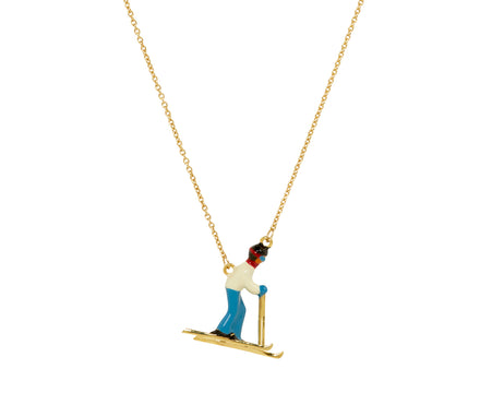Aliita Skier Pendant Necklace