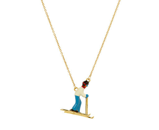 Aliita Skier Pendant Necklace