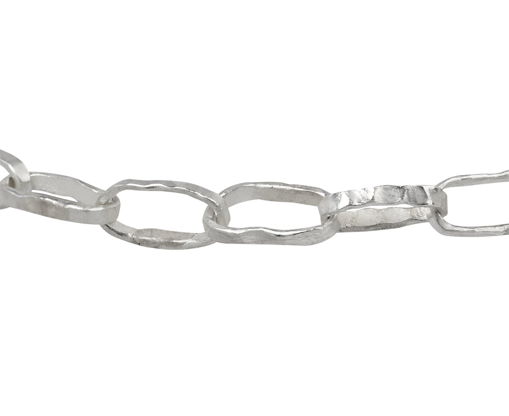 Disa Allsopp Oval Link Fine Silver Bracelet - Closeup