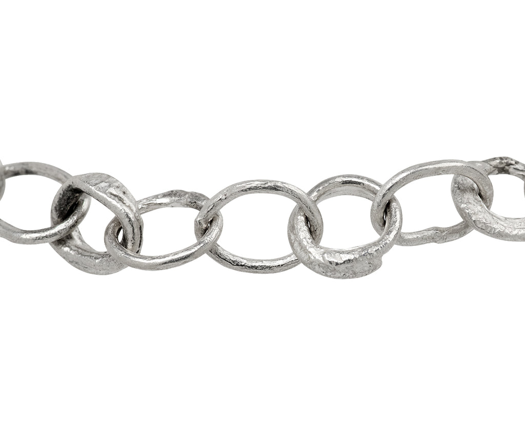 Disa Allsopp Silver Organic Chain Bracelet-Closeup