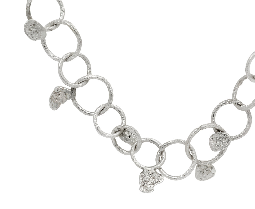 Disa Allsopp Melted Link Silver Chain Necklace - Closeup
