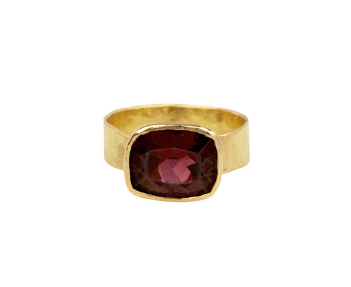 Cushion Cut Garnet Ring