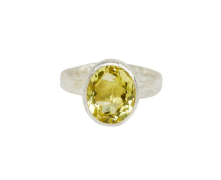 Disa Allsopp Silver Lemon Quartz Ring