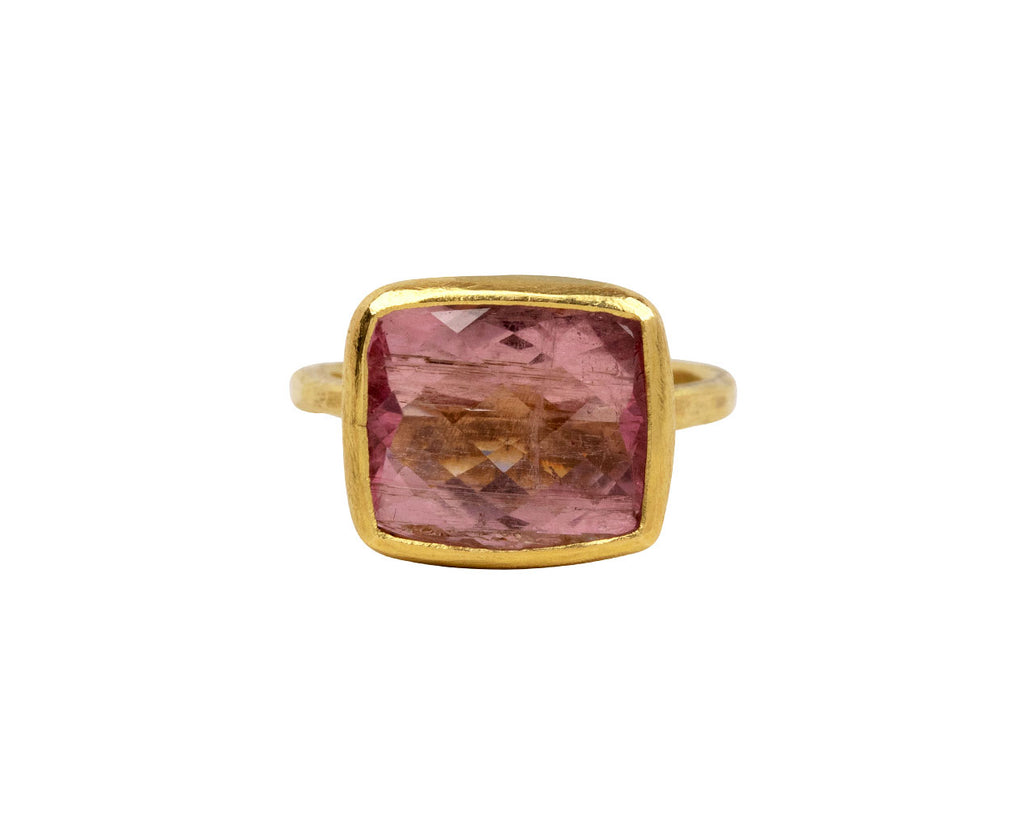 Pinapple Cut Lilac Tourmaline Ring
