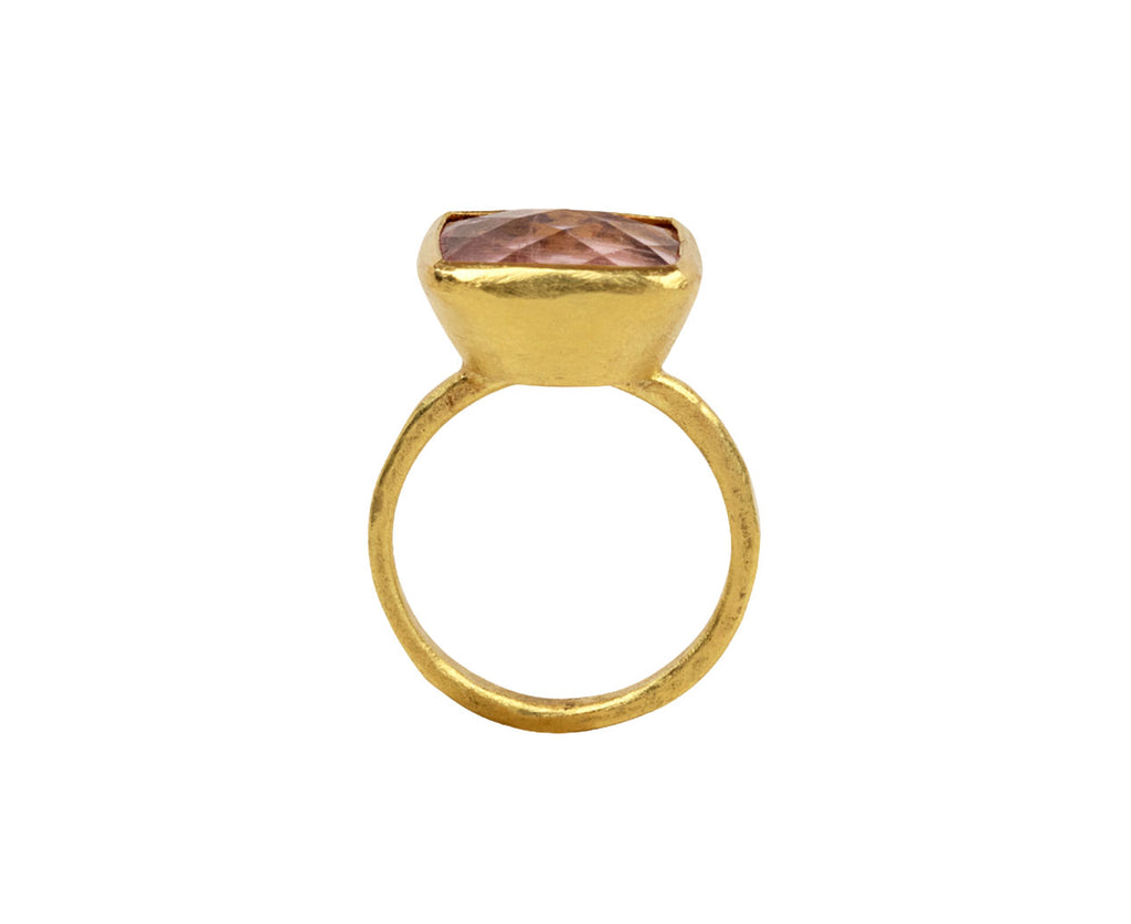 Pinapple Cut Lilac Tourmaline Ring