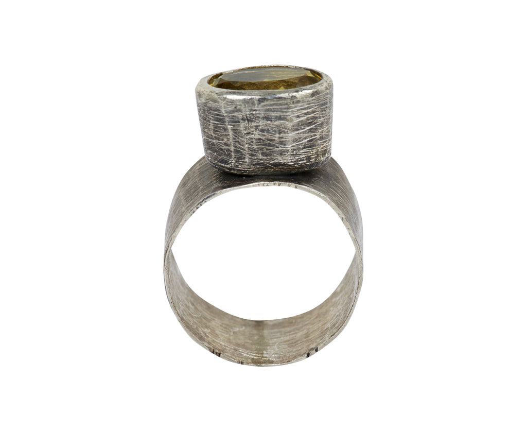 Disa Allsopp Lemon Quartz Ring - top down