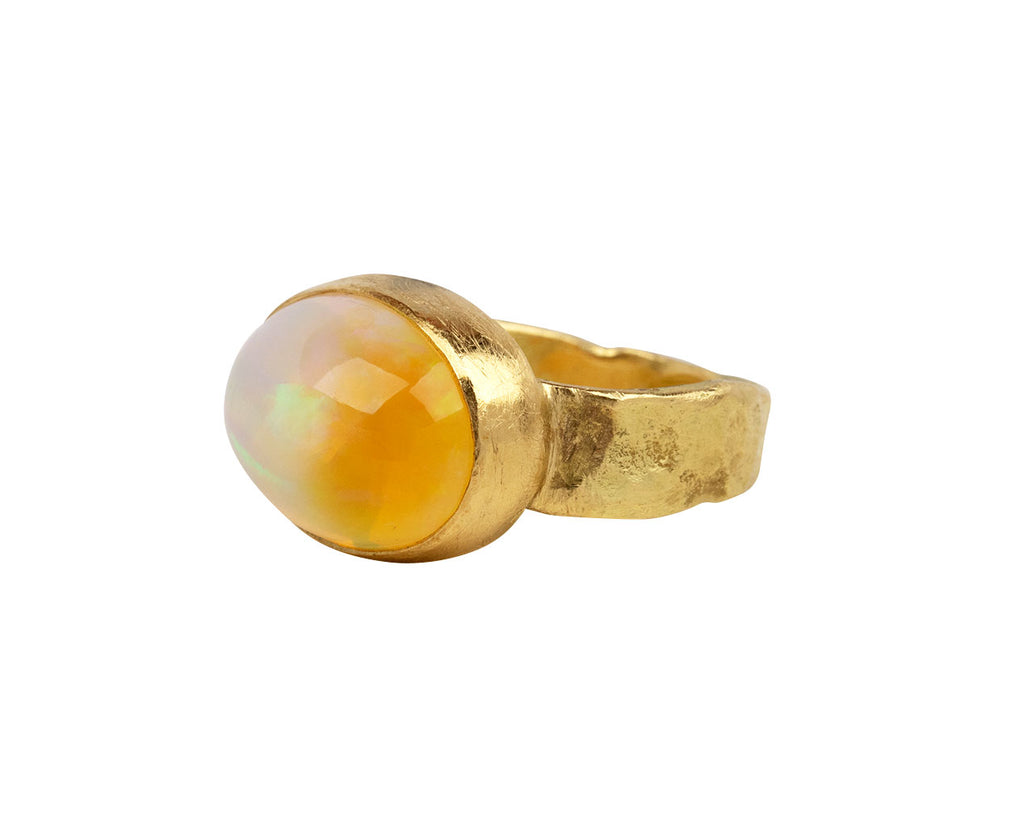 Oval Ethiopian Opal Ring
