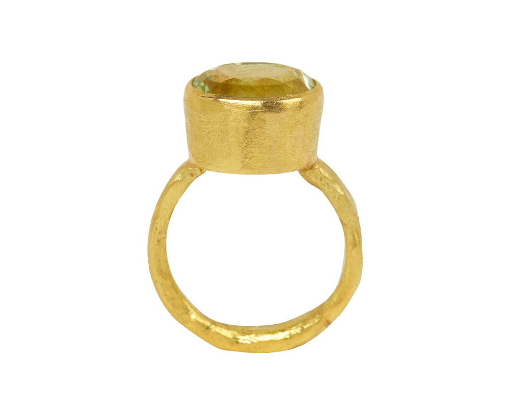Disa Allsopp Mint Green Tourmaline Ring - top down