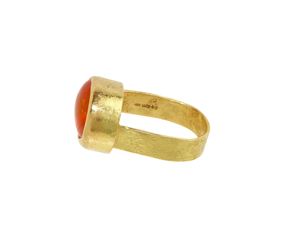 Mexican Fire Opal Ring