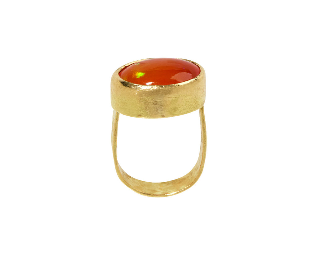 Mexican Fire Opal Ring