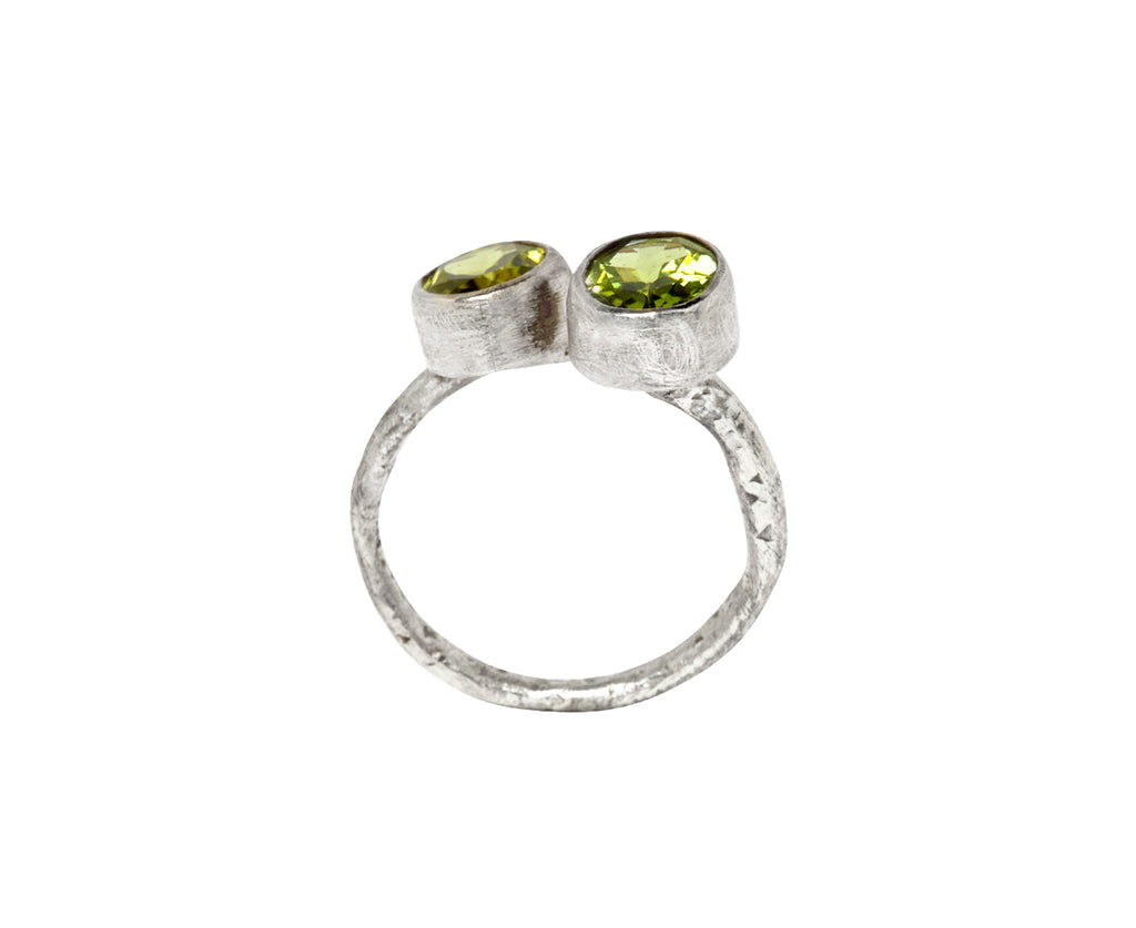 Disa Allsopp Double Peridot Ring - Top Down