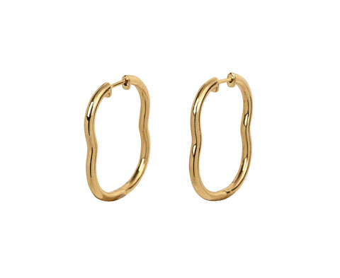 Almasika Gold Berceau Hoop Earrings